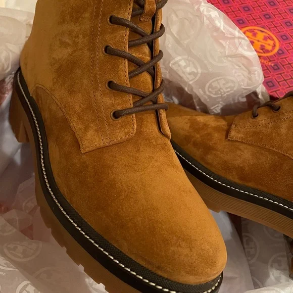 Tory Burch Lace Up Boots